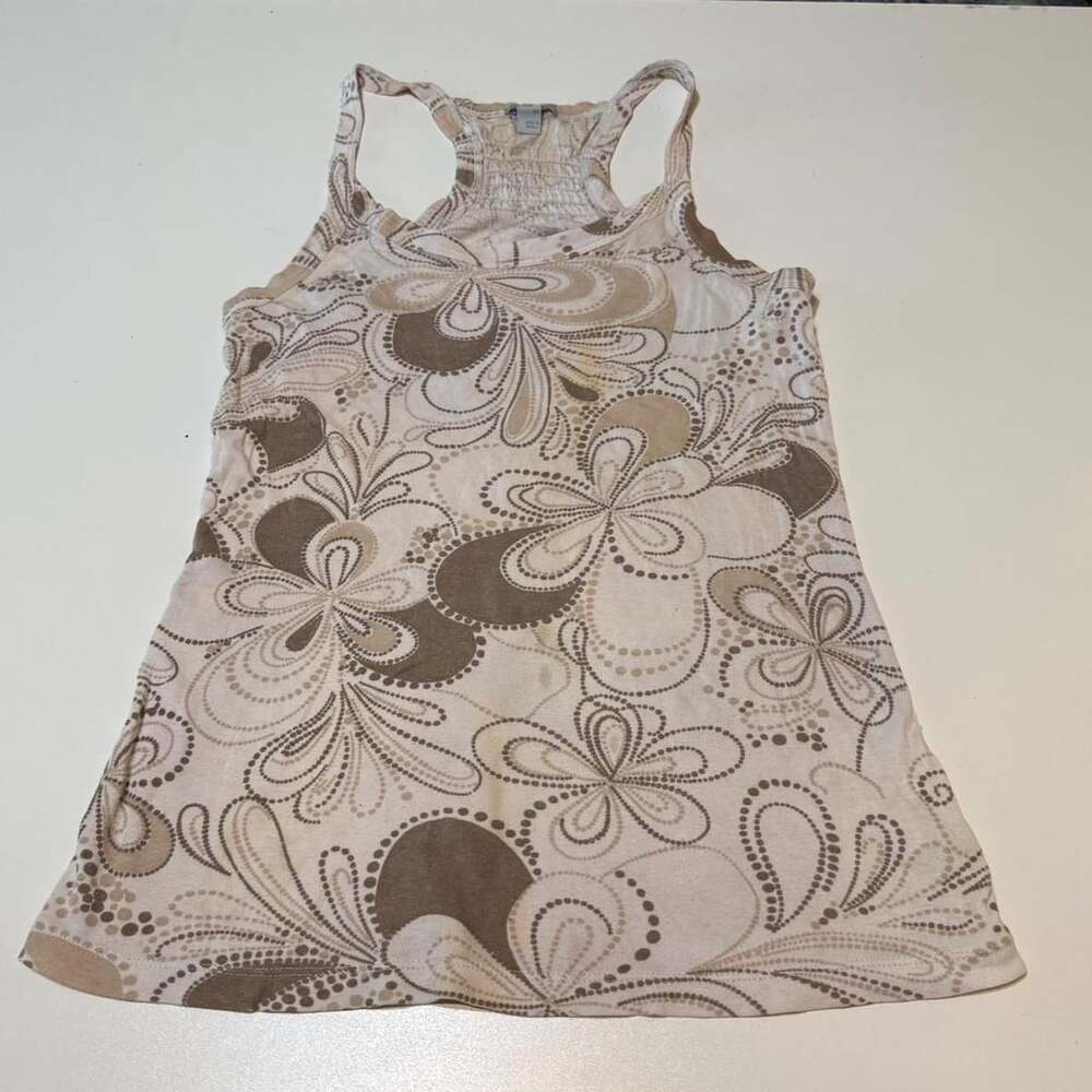 Vintage Old Navy 2000s Y2K Floral Paisley Coquette Fall Layering Tank Top